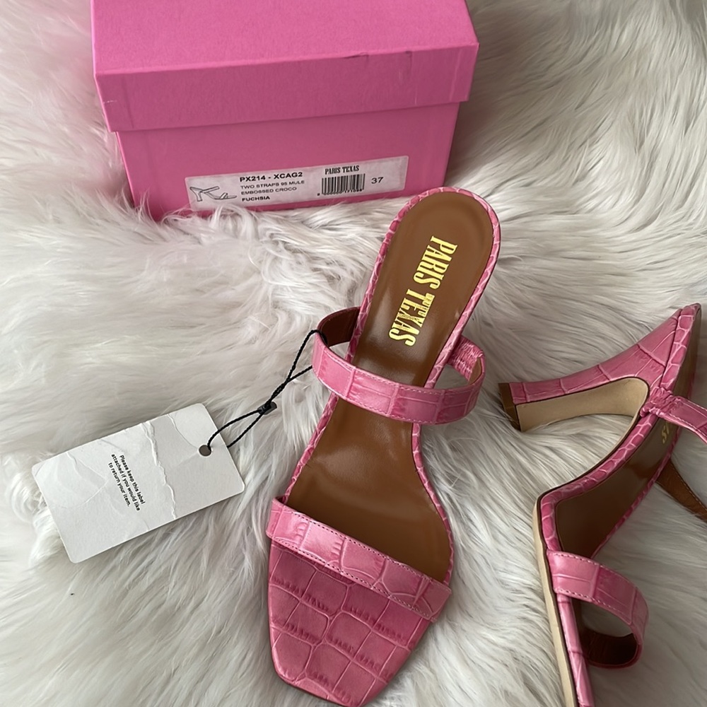 ⭐️HP! Paris Texas two strap pink mule - Picture 7 of 9